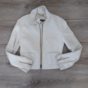White Leather Jacket